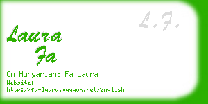 laura fa business card